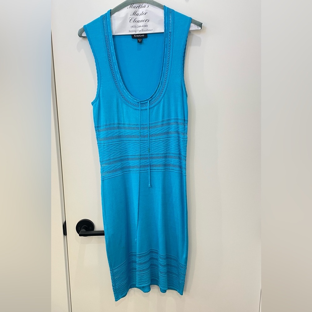 bebe Blue Midi Dress
